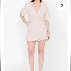 Smash + Tess X HILARY DUFF TINSEL SKORTY IN PINK FIZZ New with Tag